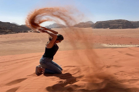 Wadi Rum: Famous place UNESCO Jeep Tour Camel Ride Option Full-Day Tour Hiking Jordan's Highest Mountain