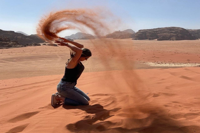 Wadi Rum: Famous place UNESCO Jeep Tour Camel Ride Option Full-Day Tour Hiking Jordan's Highest Mountain