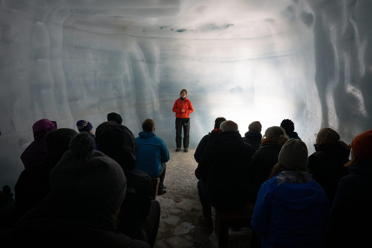 Från Húsafell: In i glaciärens isgrottäventyr