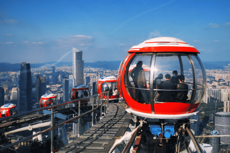 Guangzhou: Canton Tower Observation Deck and Thrill Rides 488m Outdoor Observation Ticket