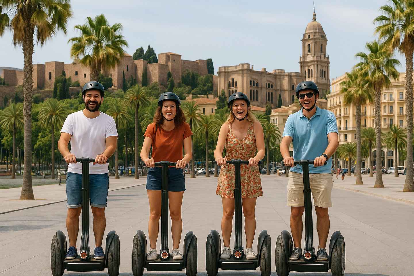 Malaga: Complete City Highlights Segway Tour