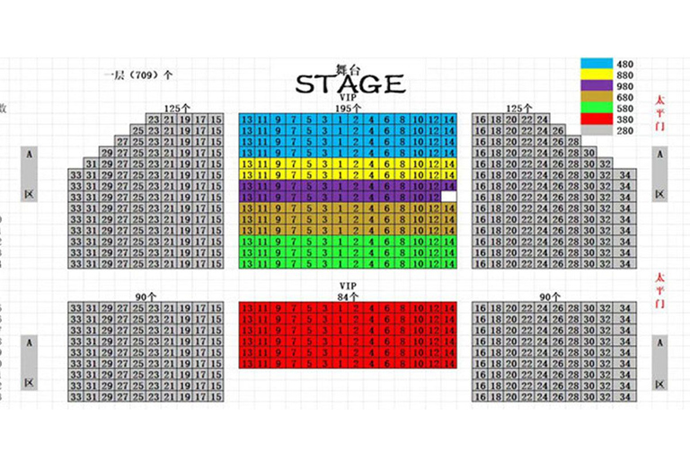 Chaoyang Theater Beijing Acrobatic Show Tickets Mid Rows 9 - 11