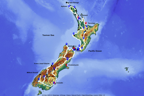 Neuseeland: Motorrad-Abenteuer-Tour 25.11.24 - 19.12.24Neuseeland Abenteuer Tour 2024