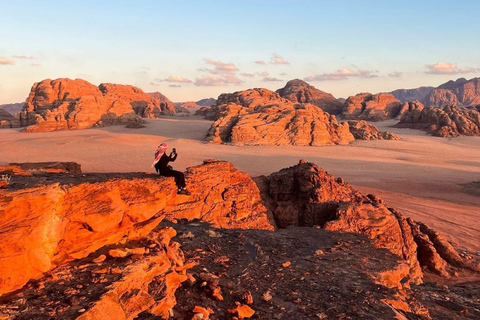 From Amman: Petra and Wadi Rum Private Day Trip Petra and Wadi Rum Day Trip with Sunset Jeep Tour