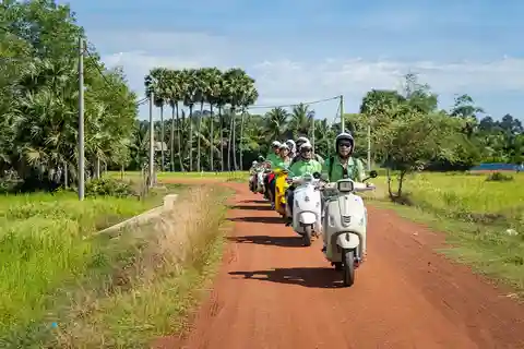 Siem Reap: Aventura de Vespa no Campo