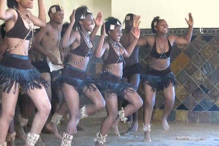 From Durban: Phezulu Cultural Village Tour with Safari