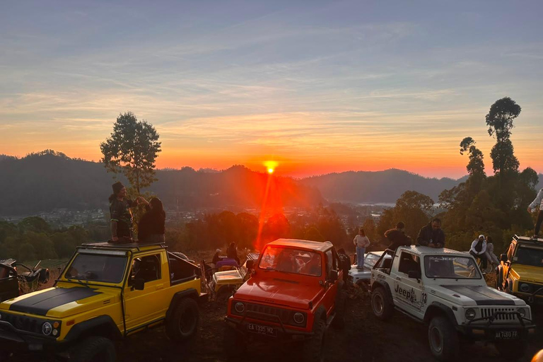 Mount Batur Sunrise Jeep, Black Lava&Hot Spring-all included Hot spring ticket (excluding jeep)