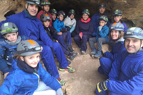 Madrid: Aventura de espeleologia e rapel com transporte