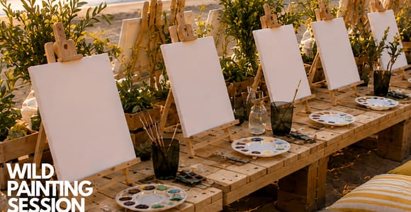 Sunset Beach Painting with Afro/RnB in Albufeira, Portugal