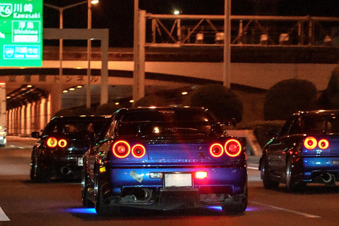 【R34】Tokyo：Private Daikoku tour in Modified R34 Midnight Umihotaru Tour