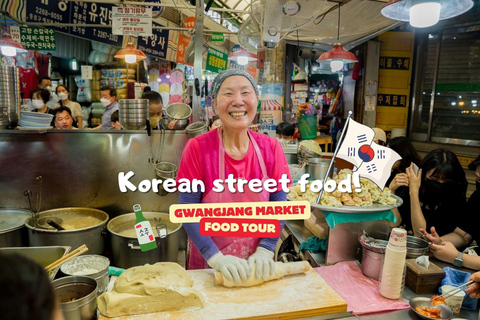 Séoul : Visite culinaire Netflix au marché de GwangjangVisite de groupe avec 3 dégustations de cuisine de rue