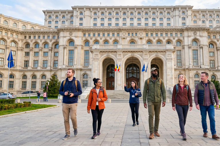Bucharest's Palaces: Parliament, Ceaușescu & Village Museum COACH TOUR Audio guide in 24 languages