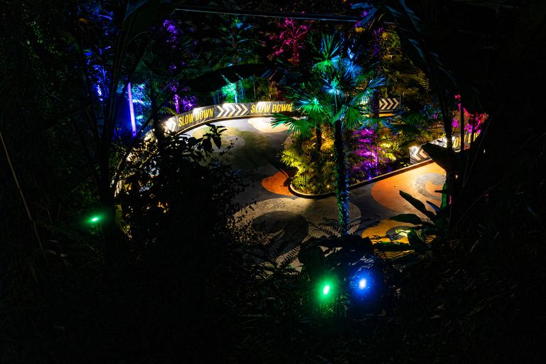 Phuket: Hanuman Luge Night Exclusive with Transfer or Dinner Luge 2 Rides + Dinner + Skywalk OR Luge Phone Head Mount
