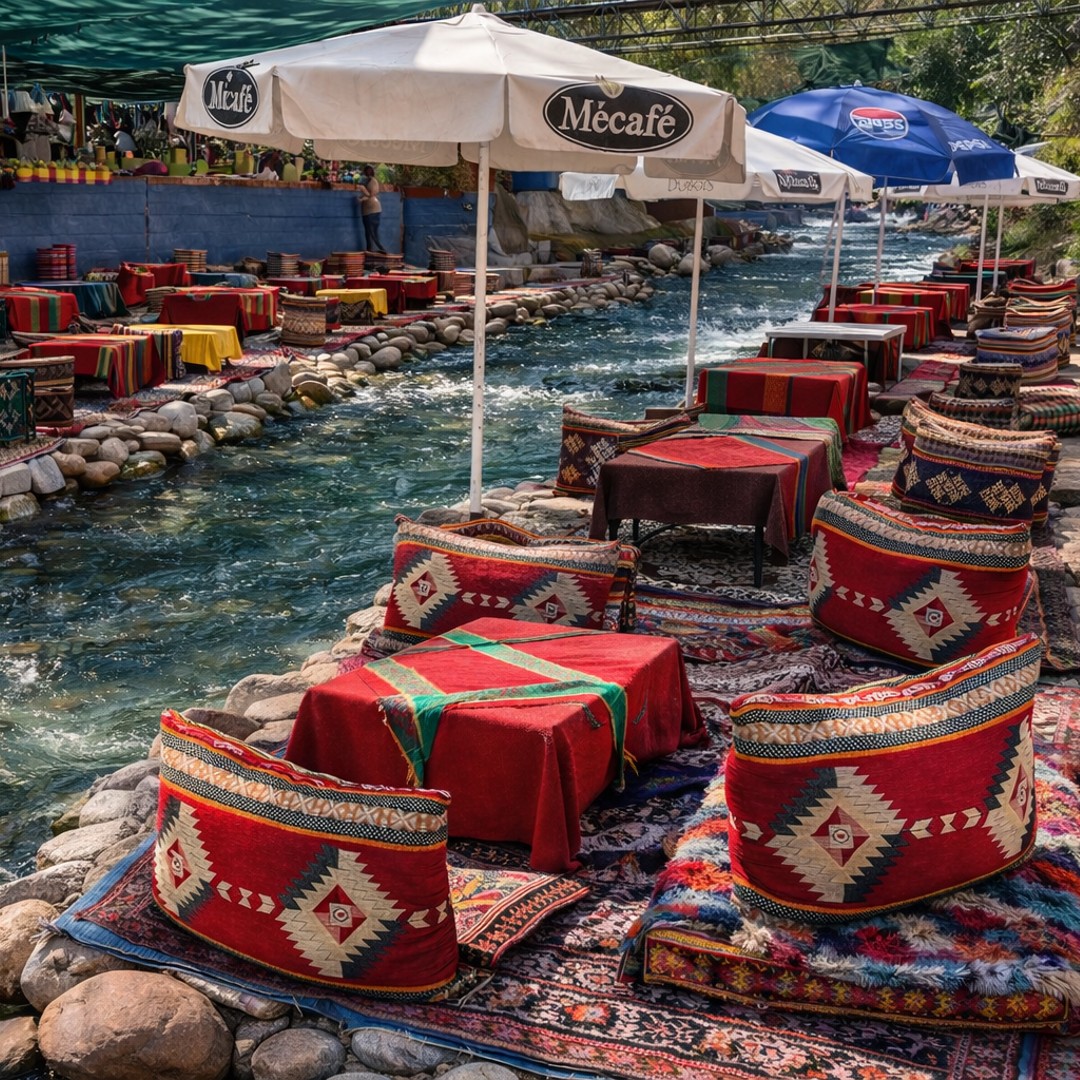 Marrakech : Montagnes de l'Atlas, vallée de l'Ourika, cascade et déjeuner - cascade