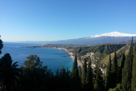 From Cefalù : Etna & Taormina guided tour full day