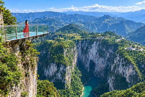 Chongqing: Yunyang Longgang Tickets & Adventure Rides Yunyang Longgang: Admission + Sightseeing Shuttle