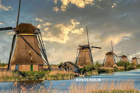 Tour giornaliero a piedi e in barca di Rotterdam e Kinderdijk