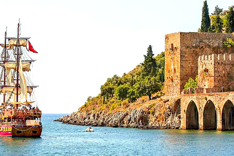 Alanya: Pirate Boat Adventure with Lunch & Soft Drinks