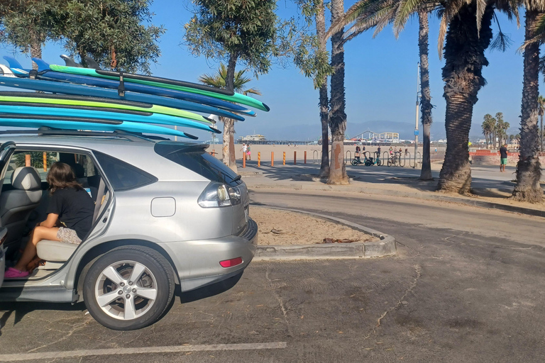 Santa Monica: Surfboard and Wetsuit Rental