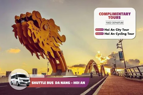 Servicio de traslado en autobús desde el aeropuerto o la ciudad de Hoi An y Da Nang