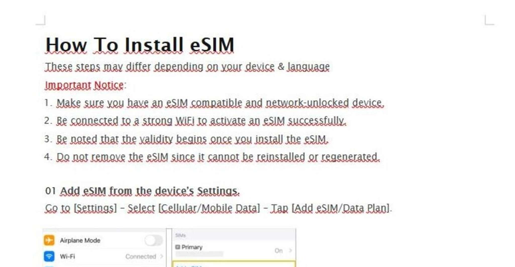 E-sim Slovenia Dati illimitati 30 giorni - Hizvo
