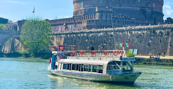 Rome: Catacombs Tour & Tiber River Boat Hop-On Hop-Off