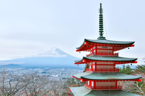 Von Tokio aus: Chureito Pagode、Mount Fuji Sightseeing TagestourBahnhof Tokio