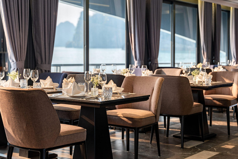 Hanoi:Halong Bay–Lan Ha Bay-Kayak,Swimming Luxury Day Cruise From Halong: Discover Halong Bay Full Day Cruise 5*