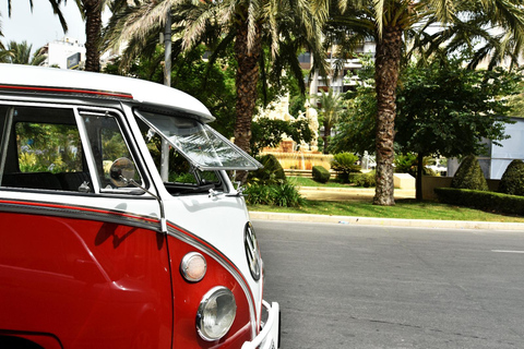 Vintage tour door Alicante in echte Kombi T1 busjes