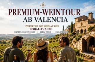 Valencia Wein-Erlebnis: Bobal-Tour mit 2 Weingütern & Mittagessen