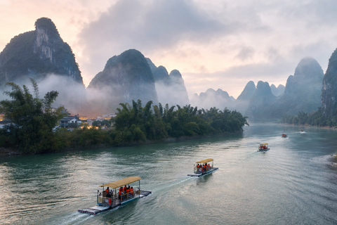 Yangshuo: Li River Bamboo Raft Tickets with Route Options Yangdi to Xingping: Full Scenic One-Way Route