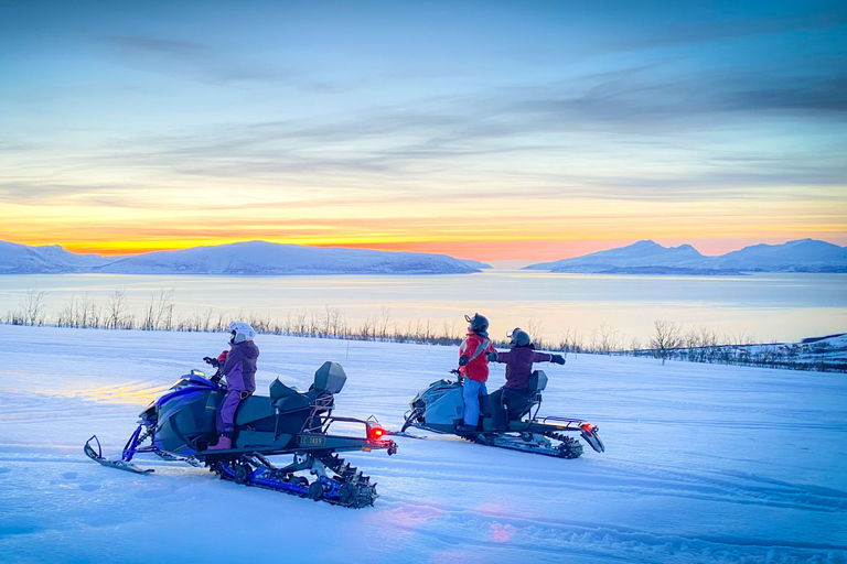 Von Tromsø aus: Geführte Motorschlittentour in den Lyngen Alpen