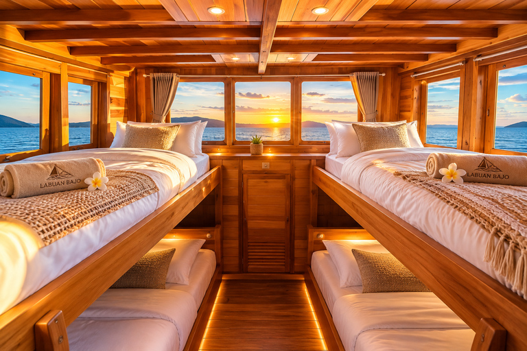 Labuan Bajo: 3-Day Komodo Sailing Ocean View Cabin All Fees Standard Boat | Sharing Room Ocean View | Tiket not Included