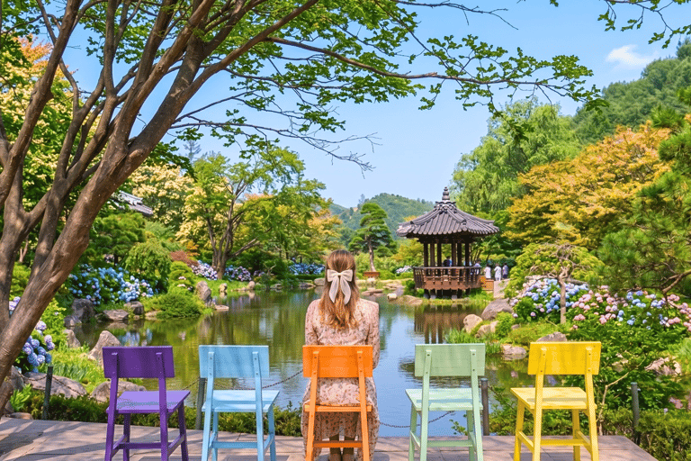 From Seoul: Garden of Morning Calm & Gangchon Rail Bike 8:10 am, Depart fr Hongik University station