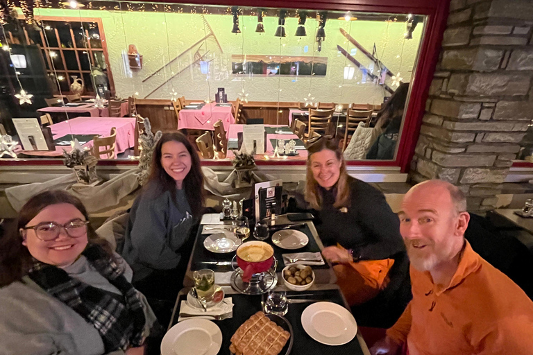 Interlaken: Sunset Sledding Adventure & Swiss Cheese Fondue Interlaken: Sunset Sledding & Fondue Dinner in Mürren