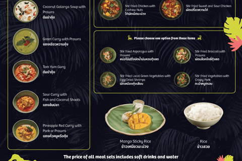 Phuket: Thai Dining Experience at Three Monkeys Restaurant Thai Set Menu for 2 - Set D