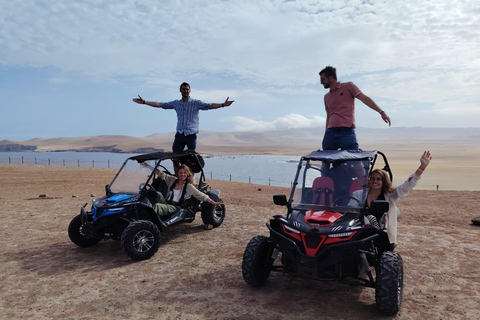 Paracas: Mini Dune Buggy Adventure and Sunset Kayak Sightseeing Tour Paracas: Mini Polaris Adventure and Sunset Kayak Sightseeing Tour