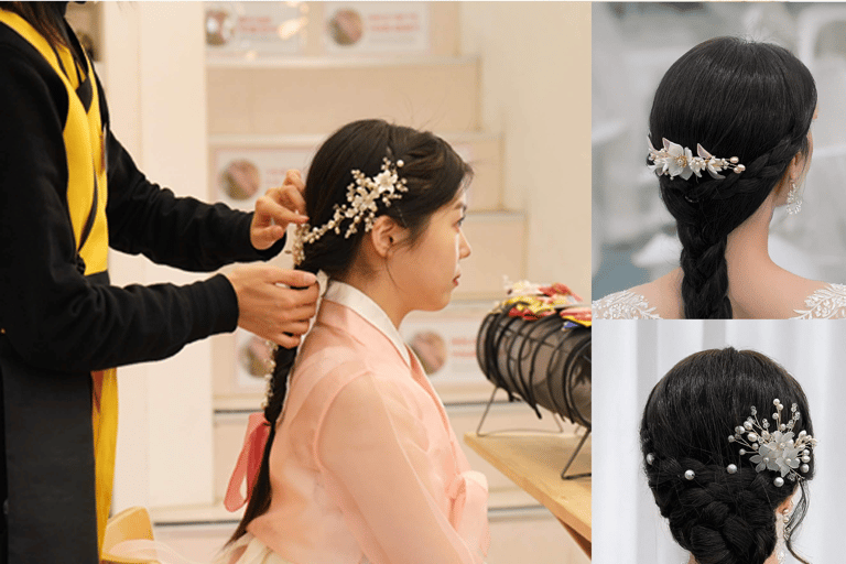 Hanbok Rental with Hairstyling at Hanboknam Gyeongbokgung Themed · 2.5 hours