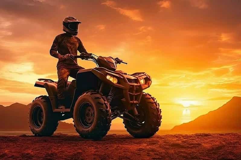 Forfait désert d'Agafay, balade en quad, promenade à dos de chameau et dîner-spectacle - quad