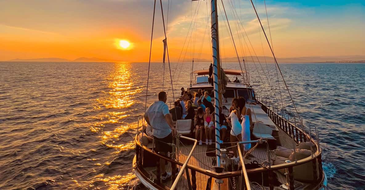 3-Hour Sunset Cruise with Swim Stop, Snacks & Drinks — a boat tour from Athens, Greece