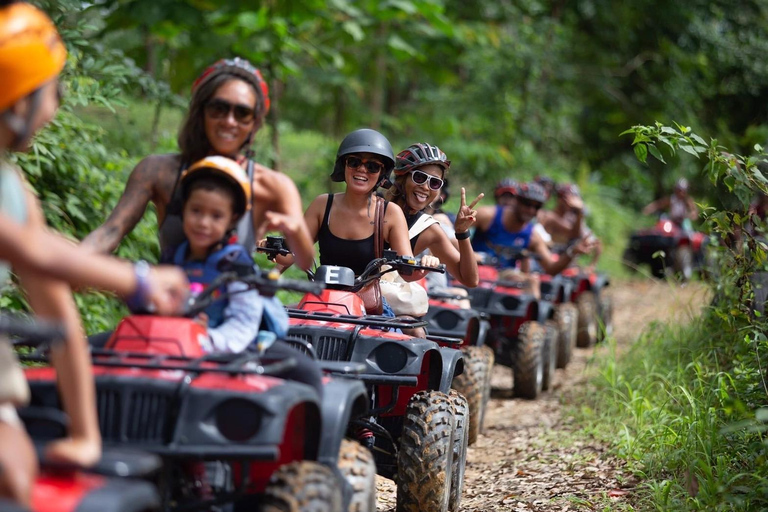 Phuket: Passeio de quadriciclo pelo mirante do Grande Buda e aventura na tirolesaZipline 18 estações