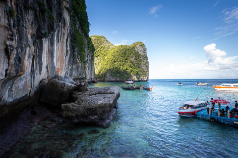 Von Phi Phi aus: Ganztagestour Maya Bay &amp; Schnorcheln mit dem Longtail