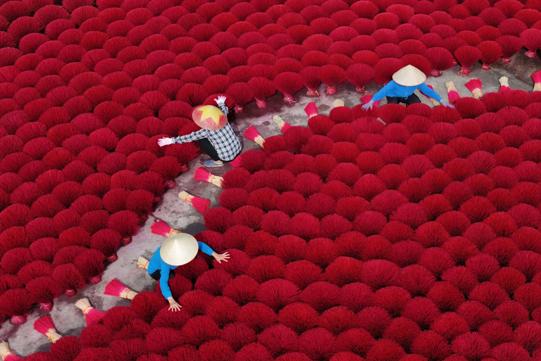 Hanoi: Incense Village, Hat or Lacquer Village "SMALL GROUP" PRIVATE: 4 Villages: INCENSE + HAT + LACQUER + VOTIVE PAPER