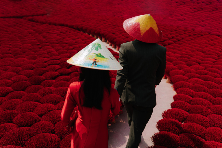 Hanoi: Incense Village, Hat or Lacquer Village "SMALL GROUP" PRIVATE: 4 Villages: INCENSE + HAT + LACQUER + VOTIVE PAPER