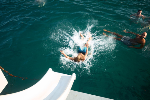 Ibiza: Formentera Boat and Bike Guide Tour +Sunset Party Gold Edition: Formentera Bike & Boat Adventure from Ibiza