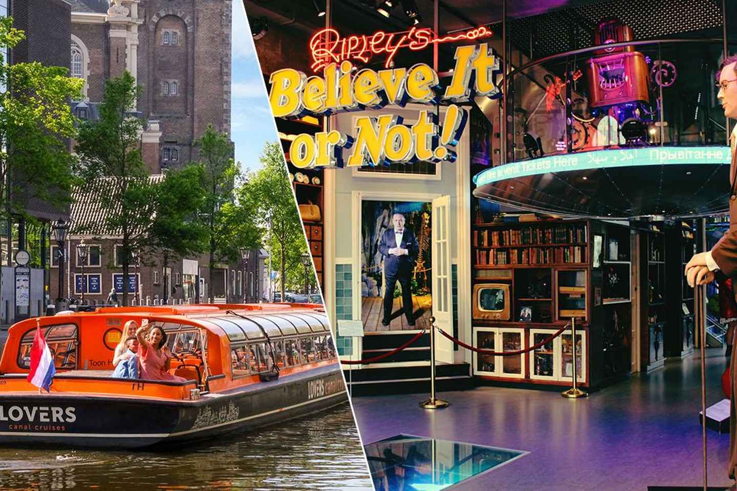 Amsterdam 1-Hour Canal Cruise and Ripley’s Believe it or Not
