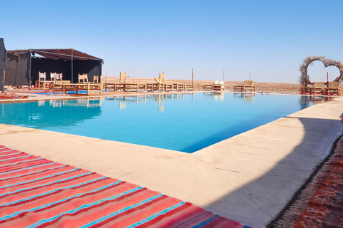 &quot;Désert d&#039;Agafay : Quad, balade à dos de chameau, déjeuner et piscine&quot;