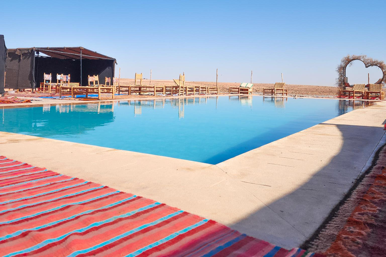 &quot;Désert d&#039;Agafay : Quad, balade à dos de chameau, déjeuner et piscine&quot;