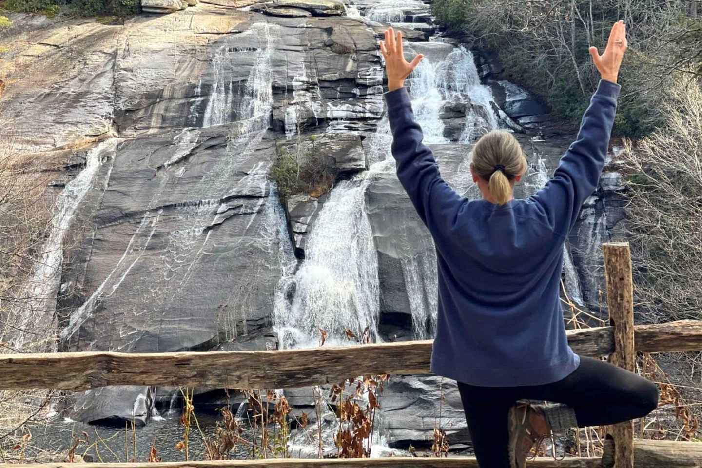 Asheville Waterfall Yoga Hike: Find Your Zen in Nature! thumbnail