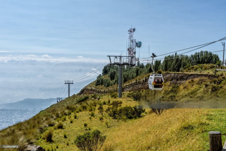 Toppen en cultuur in Quito Kabelbaan & Midden van de Wereld